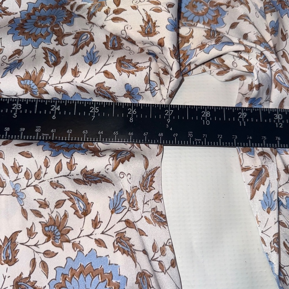 ANTHROPOLOGIE Button-Front Peasant Blouse Print sz 2x - Picture 9 of 11